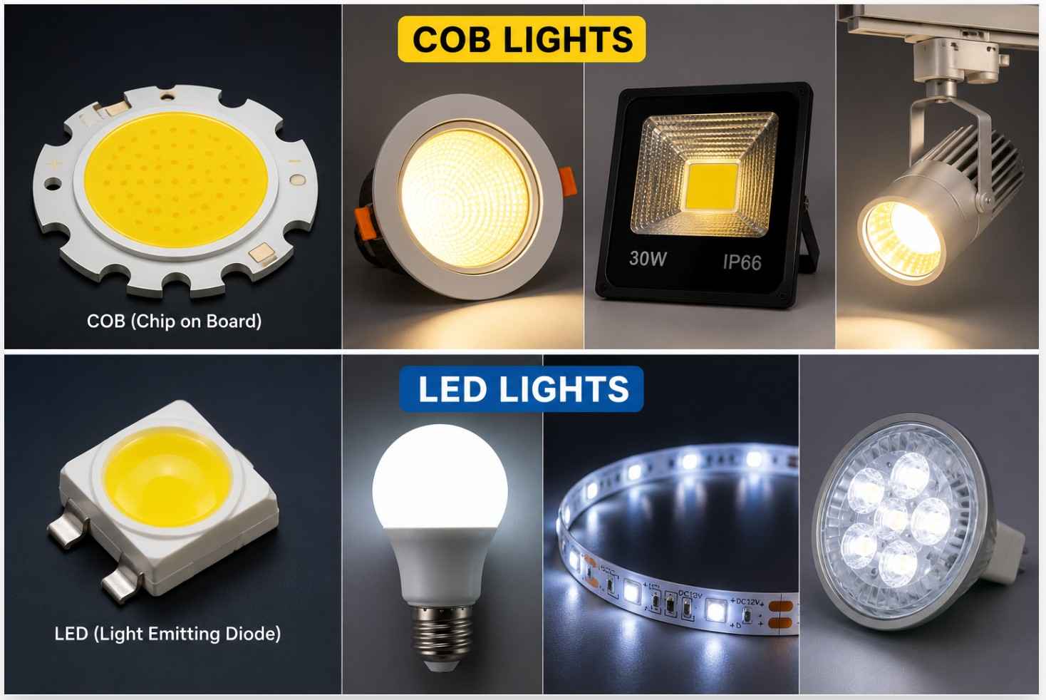 COB Light and LED Light